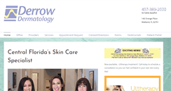 Desktop Screenshot of derrowdermatology.com